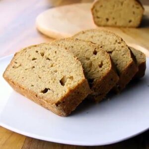 banana bread with 2 bananas and greek yogurt