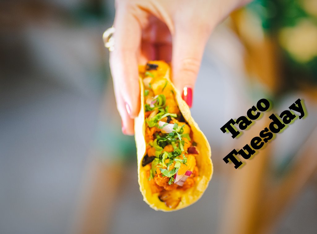 vegan options at del taco on taco tuesday photo